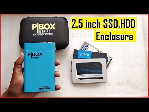 Pibox 2.5 inch Hard Drive Enclosure SSD Enclosure Unboxing Review.
