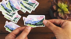 Custom state stickers | Sticker Mule