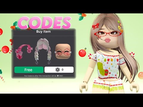 ROBLOX CODES FOR FREE ITEMS & HAIRS🤩 HURRY!