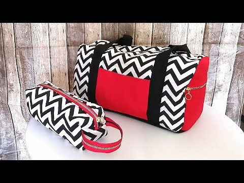 How to sew Weekend Bag How to make a Duffel/Travel Bag [EXPLAINED]