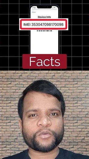 Facts about Phone's IMEI number #imei #mobilefacts #tech #techshorts