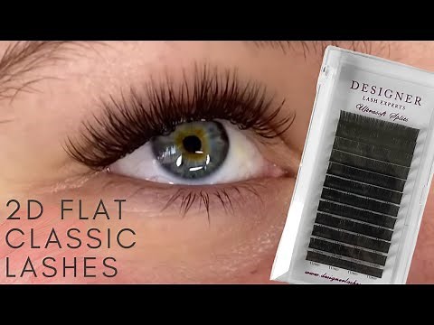 How to do flat 2D Classic eyelash extensions - Lash with me
