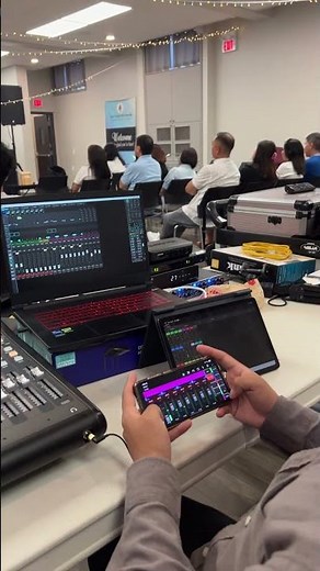 Behringer X32 Producer Using laptop and ipad iphone
