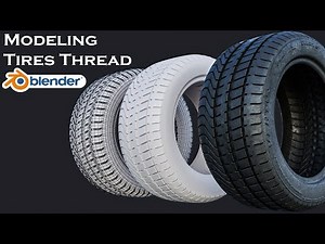 Modeling Tires Thread in Blender