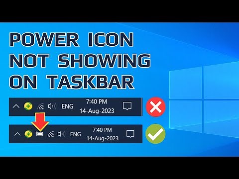 Power Icon Not Showing on Windows Taskbar SOLVED
