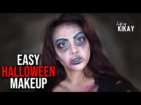 Easy Zombie Halloween Makeup Tutorial for Beginners