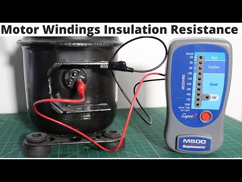 HVACR: "Megger" Insulation Test For AC Compressor (Motor Windings Insulation Resistance) SUPCO M500