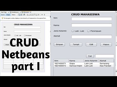 Tutorial Program CRUD Mysql java Netbeans PART I