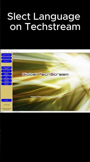 Select Interface and Change Language on Toyota Techstream