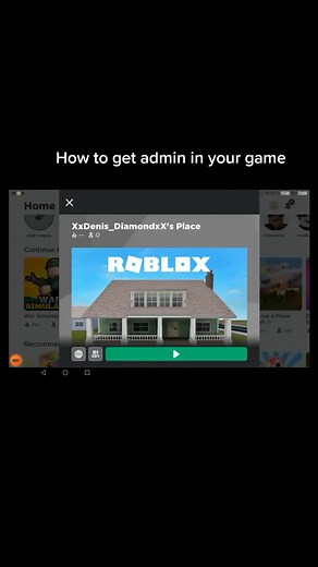Part 1 of how to get admin in your roblox game
