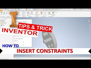Inventor How To Insert Constraints