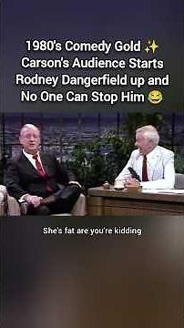 1980's Comedy Gold ✨ Carson's Audience Starts Rodney Dangerfield up and No One Can Stop Him 😂