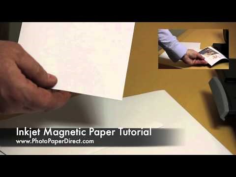 Inkjet Magnetic Paper Tutorial By Photo Paper Direct