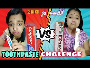 Eating toothpaste challenge 🤢