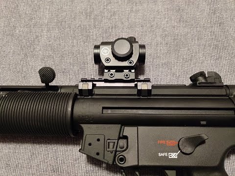 HK MP5 22 long rifle - Rail and sight install.