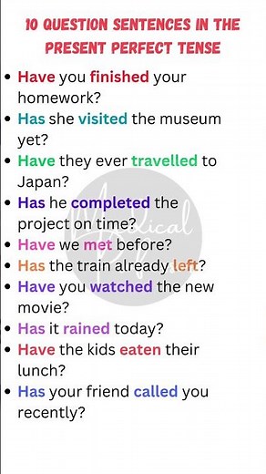 "Present Perfect Tense Questions: Learn How to Form and Use Them"