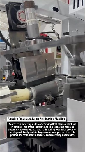 Amazing Automatic Spring Roll Making Machine | Smart Food Factory Technology Producing Perfect Rolls