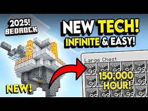 INSANE Cobblestone Farm in Minecraft Bedrock! (150K/HR)