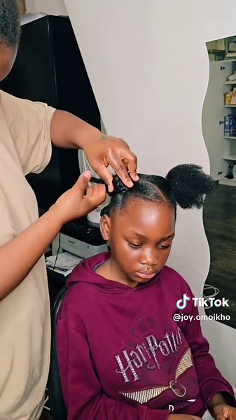 beautiful simple quick hairstyle on my daughter #simple #quick #hairstyle #daughter