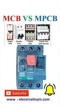 MPCB VS MCB | MPCB and MCB protection difference | #shorts #electrical #circuitbreaker #mpcb