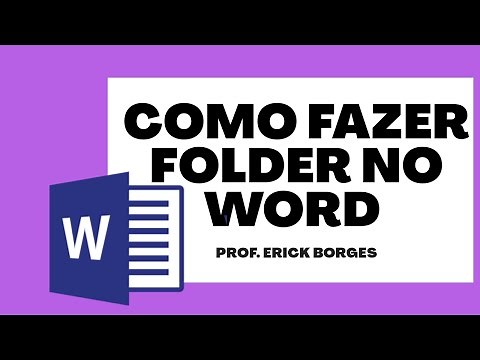 Como fazer folder usando o Word