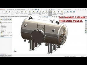 Design of Pressure Vessel in SolidWorks | SolidWorks Assembly