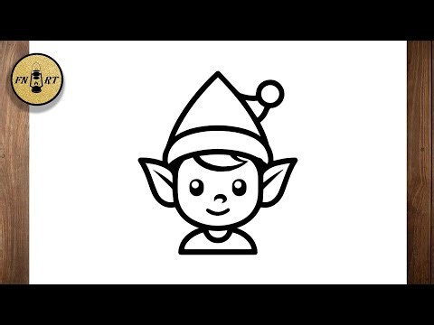 How to draw an elf face step by step easy for kids