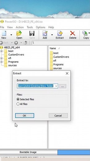 How to Extract a File From ISO File in Power ISO
