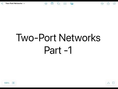 Two - Port Networks Part 1 #networktheory #ece #electronicsengineering #electricalengineering