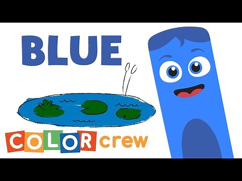 Toddler Learning Video | Color Crew - Blue |‪@BabyFirstTV‬