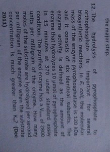 the major step.The hydrolysis of pyrophosphate to orthophospha... | Filo