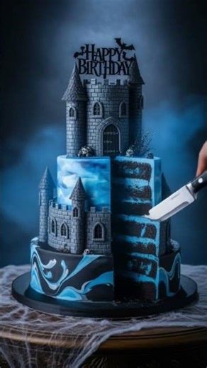 I Built a HAUNTED CASTLE CAKE with Real Edible Mist! 🏰