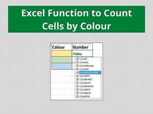 Count Cells by Colour - Excel VBA Function | Computergaga