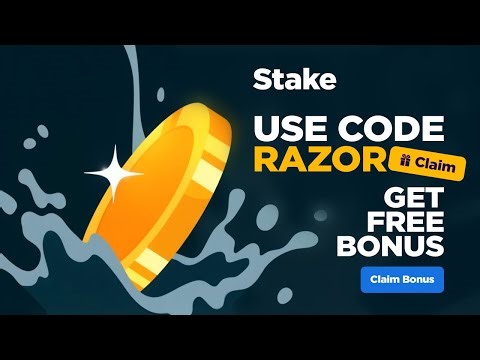 Stake Promo Code "RAZOR" - Claim up to $250 Bonus + Free Spins + Works on Stake com Stake US India