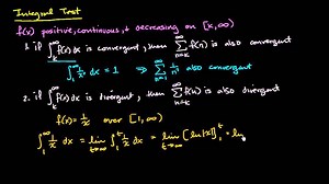 Worked example: Integral test