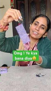 OMG ! Tiny crystal bag 💼 / Ghamu saran / How to make a crystal beads bag? #shorts #handbag