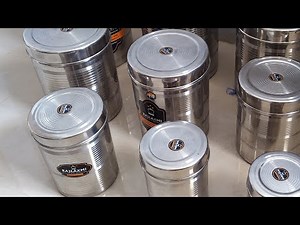 Unboxing and review of stainless steel containers set for kitchen bought from amazon(link below)