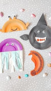 How to make paper plates Sea Animals