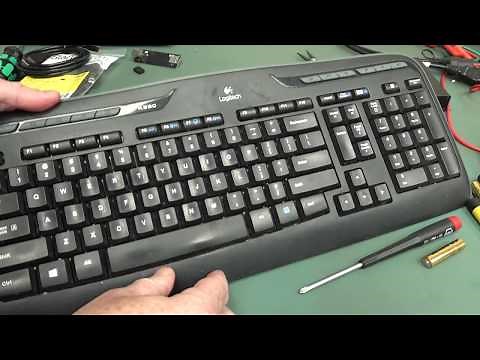 Flooded Logitech Keyboard Teardown