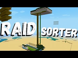 Ultimate 24 Stacked RAID FARM Sorter | Minecraft Bedrock 1.19+