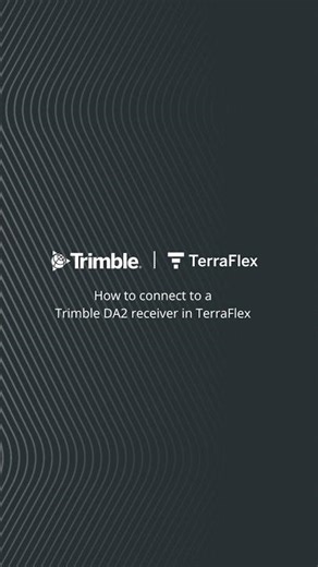 Trimble TerraFlex Tutorial | How to connect to a Trimble DA2 receiver in TerraFlex