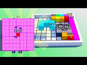 Lvl 7 , Create Numberblocks 81 , NUMBERBLOCKS PUZZLE Tetris Game Animation Fanmade