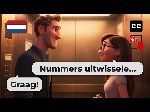 Fall in Love & Learn Dutch! 💬 Elevator Chat for Beginners (A2-B1 Easy Dutch)