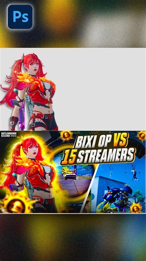 BGMI Thumbnail Like BIXI OP | Photoshop Quick Tutorial