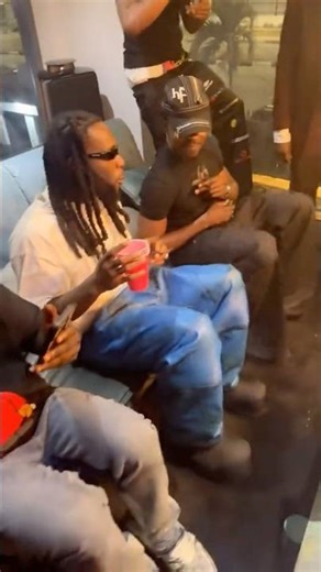 Burna boy dancing with poco Lee and rahman jags