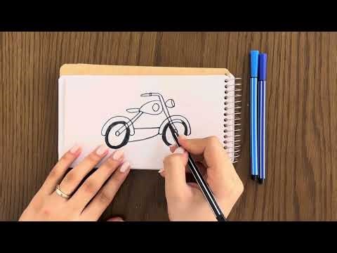 Easy Motorcycle Drawing Tutorial | Step by Step for Beginners
