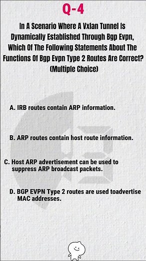 H12-891: Understanding BGP EVPN Type 2 Routes for VXLAN Tunnels