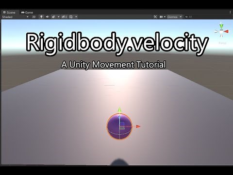 Rigidbody.velocity - Unity Movement Tutorial