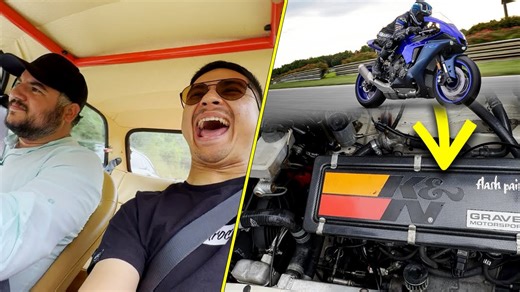 MOTEUR de MOTO dans une MINI! Swap R1