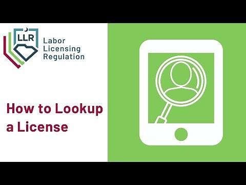 How to Look Up a SC LLR License